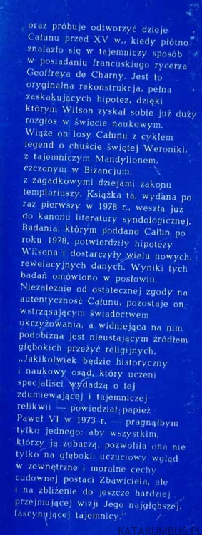 Całun Turyński. IAN WILSON