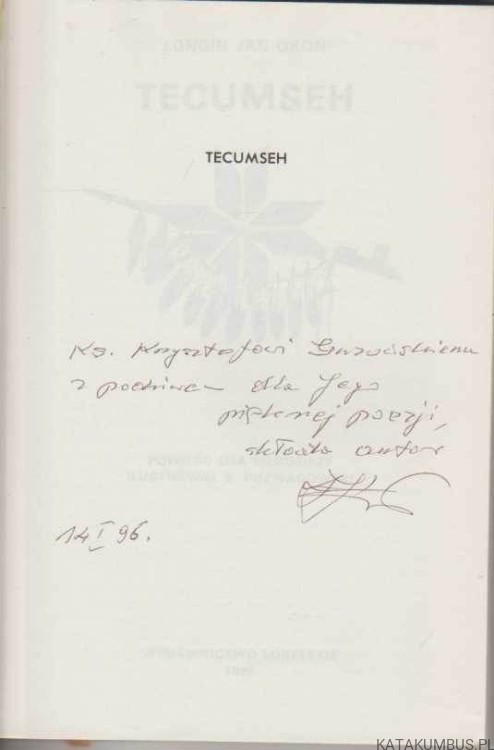 Tecumseh. LONGIN JAN OKOŃ