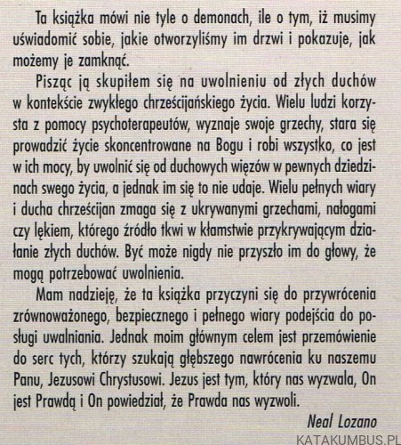 Modlitwa uwolnienia. Cz. 2. NEAL LOZANO