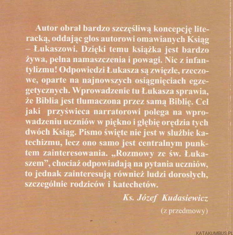 Rozmowy ze świętym Łukaszem. BOGUSŁAW NOSEK