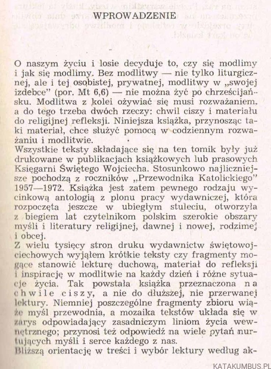 Na chwile ciszy. Czytania i modlitwy. RED. MAREK WĘCŁAWSKI