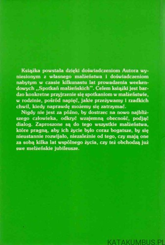 W dialogu z Tobą. Małżeństwo nie może być przegraną. JAN GRZYBOWSKI