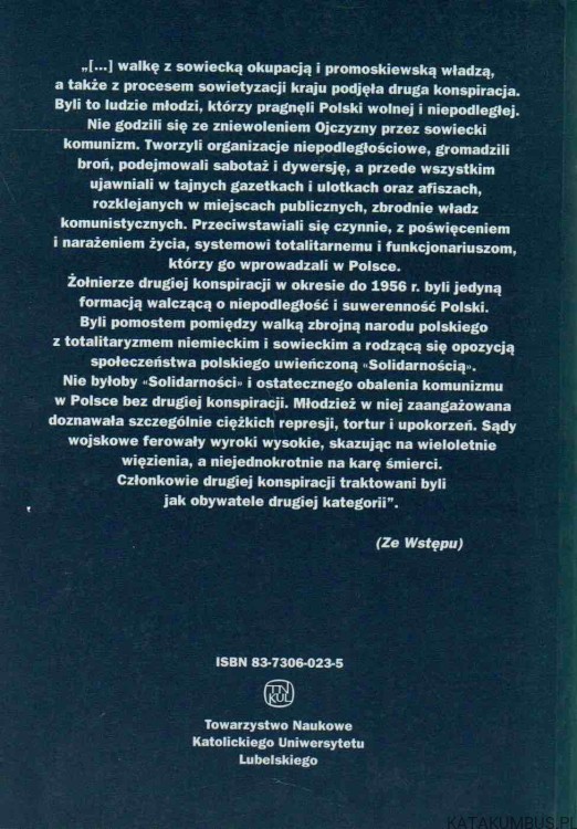 Druga konspiracja niepodległościowa. OPR. JAN ZIÓŁEK