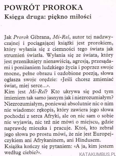 Powrót proroka. Księga 2: Piękno miłości.  PRACA ZBIOROWA