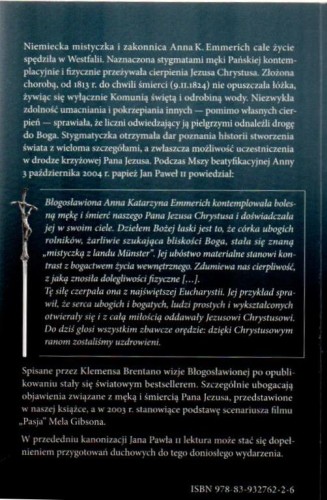 Pasja według objawień bł. Anny Katarzyny Emmerich. Red. BARBARA CABAŁA