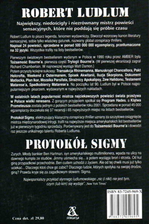 Protokół Sigmy. ROBERT LUDLUM2