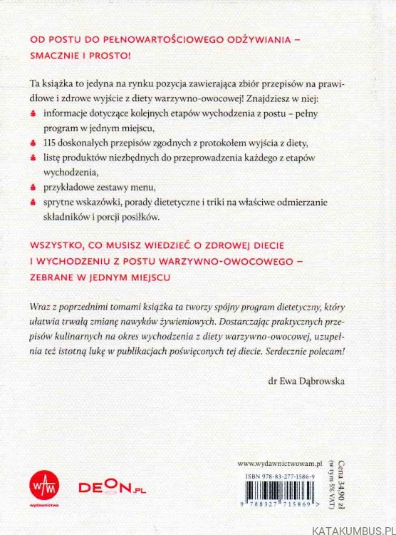 Dieta warzywno-owocowa. dr Ewy Dąbrowskiej. BEATA ANNA DĄBROWSKA, PAULINA BORKOWSKA2