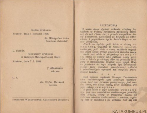 Ewangelie i Dzieje Apostolskie. W przekładzie polskim W. O. Jakuba Wujka T. J. PRACA ZBIOROWA (1939r.) 3