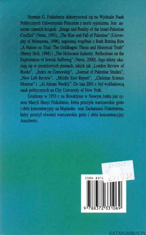 Przedsiębiorstwo holokaust. NORMAN FINKELSTEIN 2