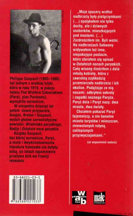 Ostatnie noce paryskie. PHILIPPE SOUPAULT