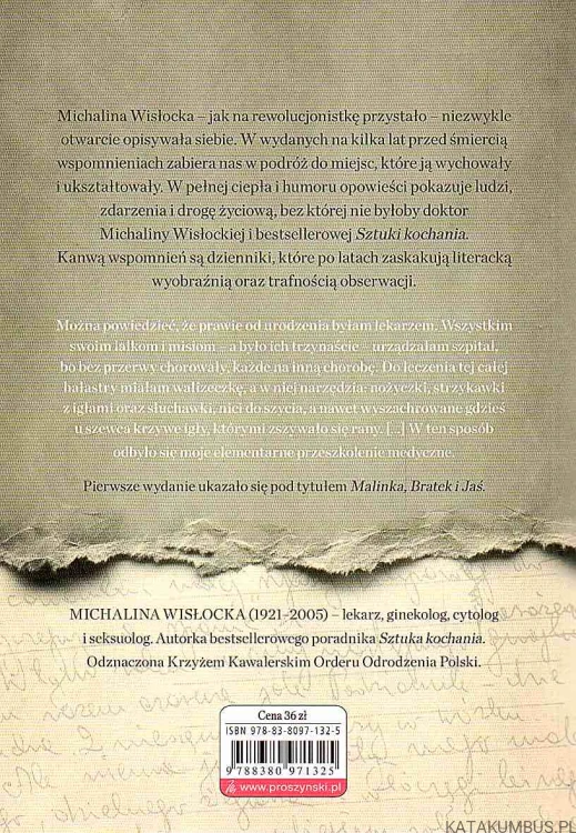 Autobiografia: wspomnienia autorki Sztuki kochania. MICHALINA WISŁOCKA2