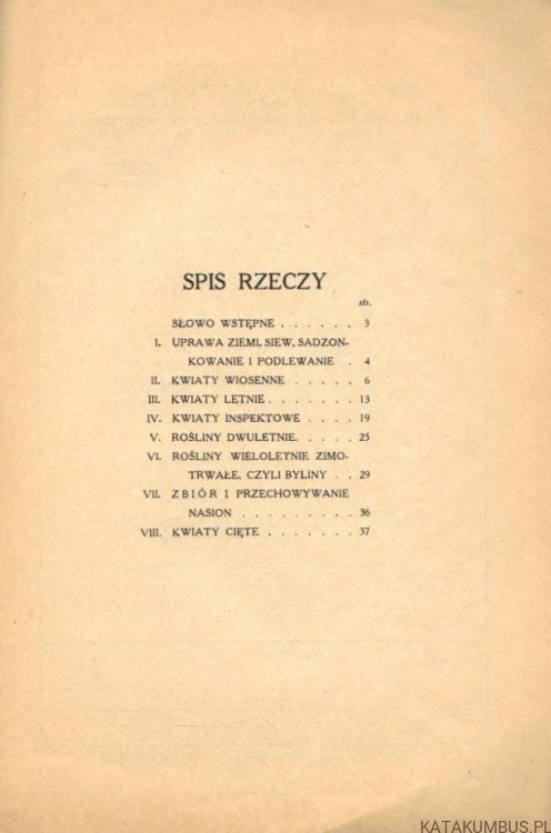 Mój ogródek: kwiaty. WANDA DOBRZAŃSKA (1927r.) 4