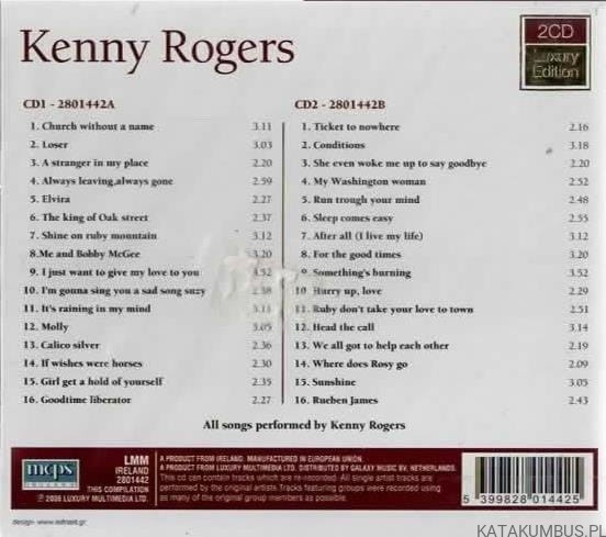 Kenny Rogers. 2CD Luxury Edition. KENNY ROGERS 2