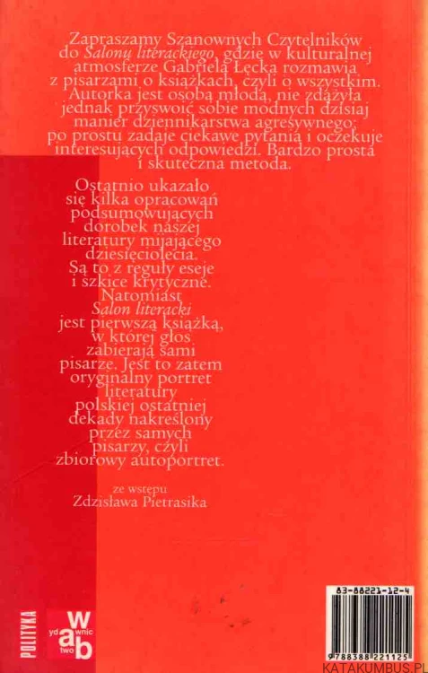 Salon literacki. GABRIELA ŁĘCKA