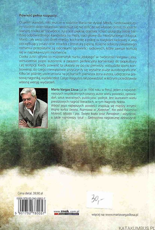 Ciotka Julia i skryba. MARIO VARGAS LLOSA