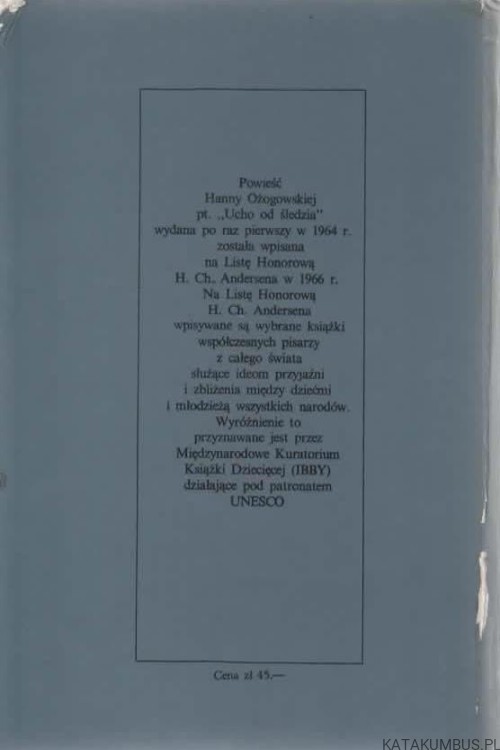 Ucho od śledzia. HANNA OŻOGOWSKA