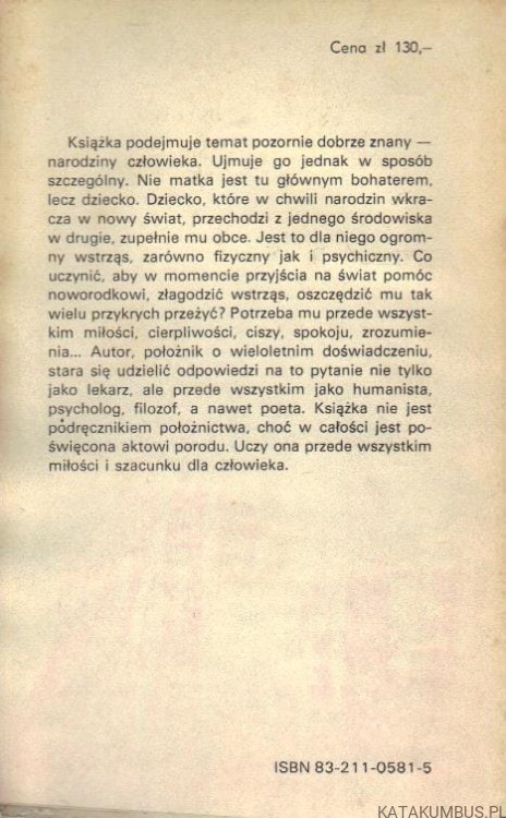 Narodziny bez przemocy. FREDERICK LEBOYER
