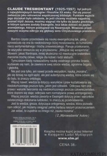 Nauczanie Rabbiego Jeshuy. CLAUDE TRESMONTANT