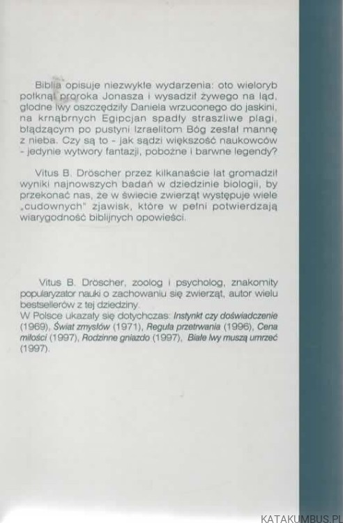 ... i wieloryb wysadził Jonasza na ląd. VITUS B. DROSCHER