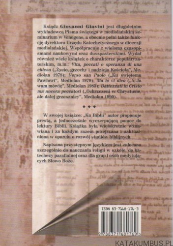 Ku biblii. GIOVANNI GIAVINI