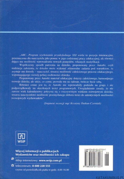 ABC. Program wychowania przedszkolnego XXI wieku. PRACA ZBIOROWA