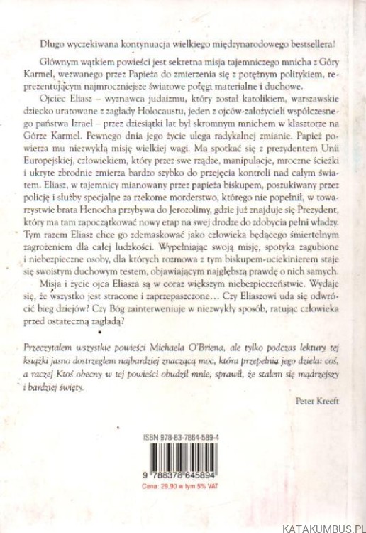Ojciec Eliasz. Dzień Gniewu. MICHAEL D. O'BRIEN