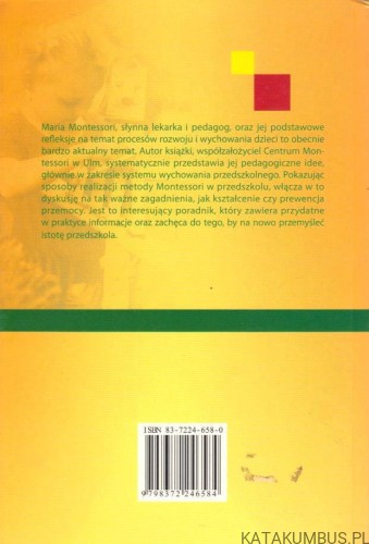 Pedagogika Marii Montessori w przedszkolu. ULRICH STEENBERG