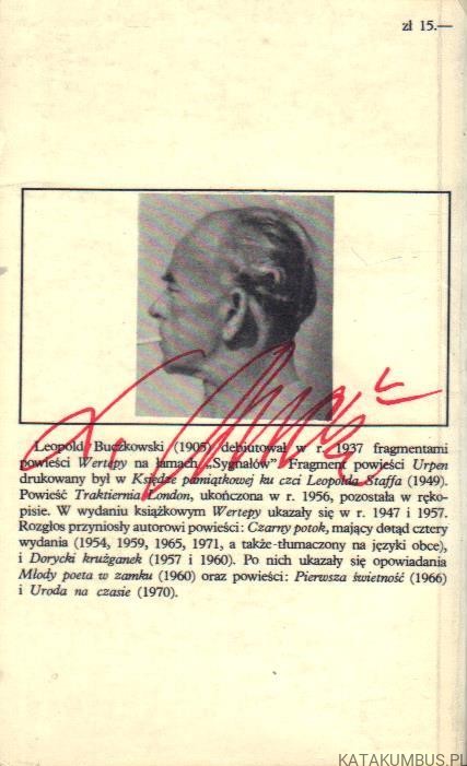 Czarny potok. LEOPOLD BUCZKOWSKI