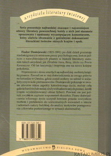 Wspomnienia z domu umarłych. FIODOR DOSTOJEWSKI