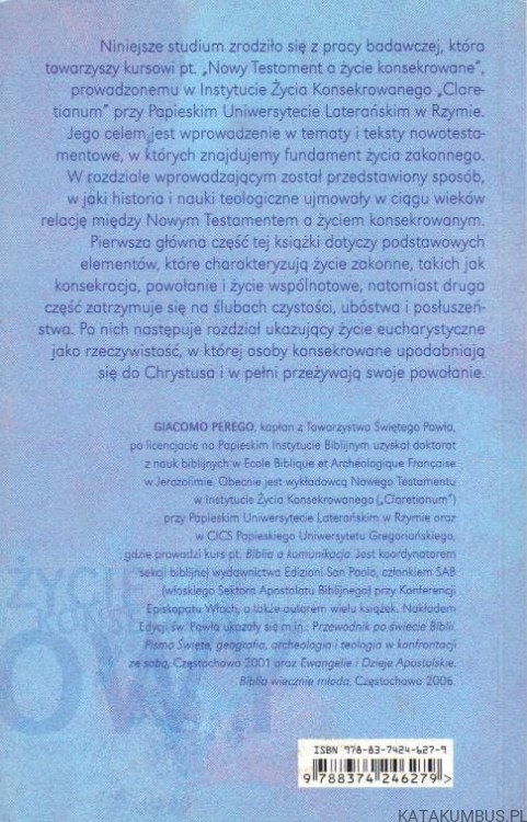 Nowy testament a życie konsekrowane. GIACOMO PEREGO