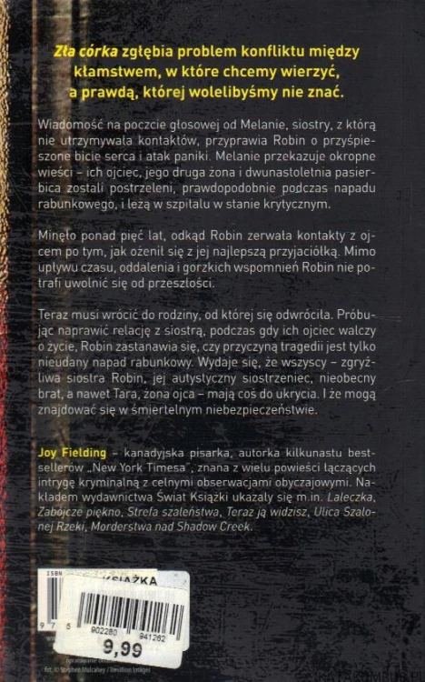 Zła córka. JOY FIELDING