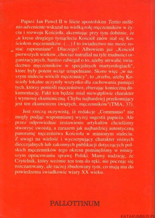 Męczennicy XX wieku. PRACA ZBIOROWA