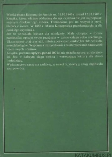Serce. EDMONDO DE AMICIS