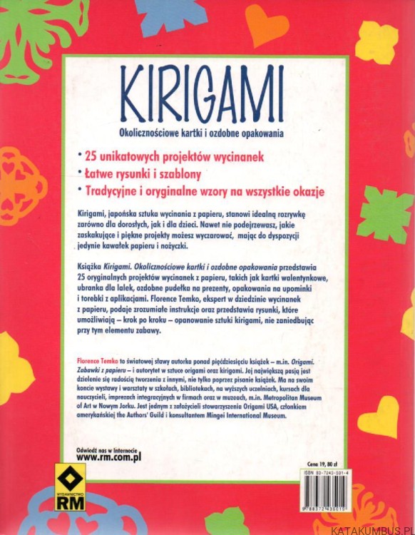 Kirigami. Okolicznościowe kartki i ozdobne opakowania. FLORENCE TEMKO