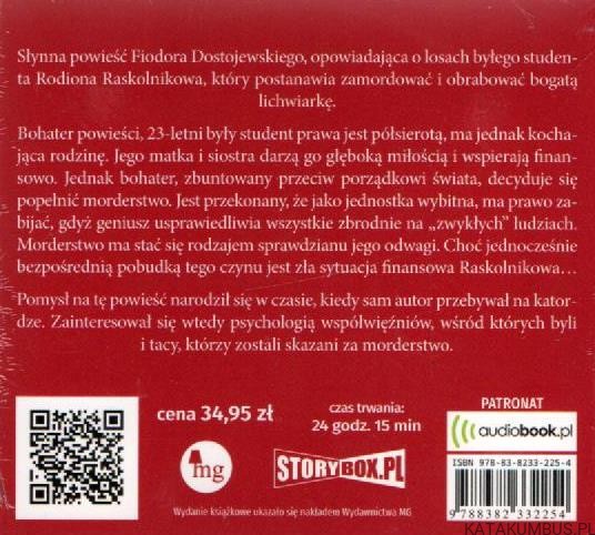Zbrodnia i Kara. FIODOR DOSTOJEWSKI