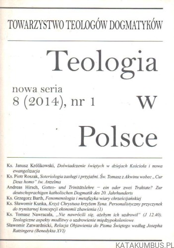 Teologia w Polsce 8 (2014), nr 1. PRACA ZBIOROWA