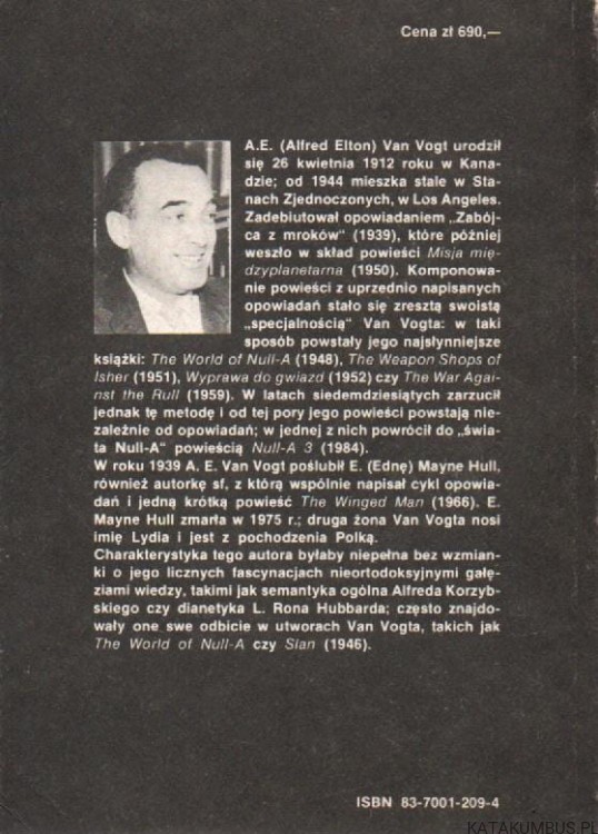 Krypta bestii. ALFRED ELTON VAN VOGT