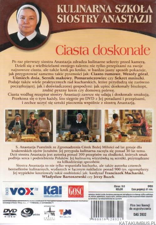 Ciasta doskonałe. Kulinarna szkoła siostry Anastazji. s. ANASTAZJA PUSTELNIK