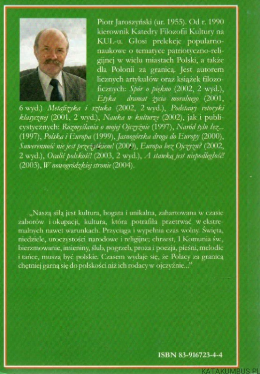Polonia : ku ojczystym źródłom. PIOTR JAROSZYŃSKI