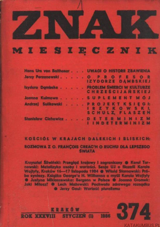 Znak( 374, styczeń 1986). PRACA ZBIOROWA