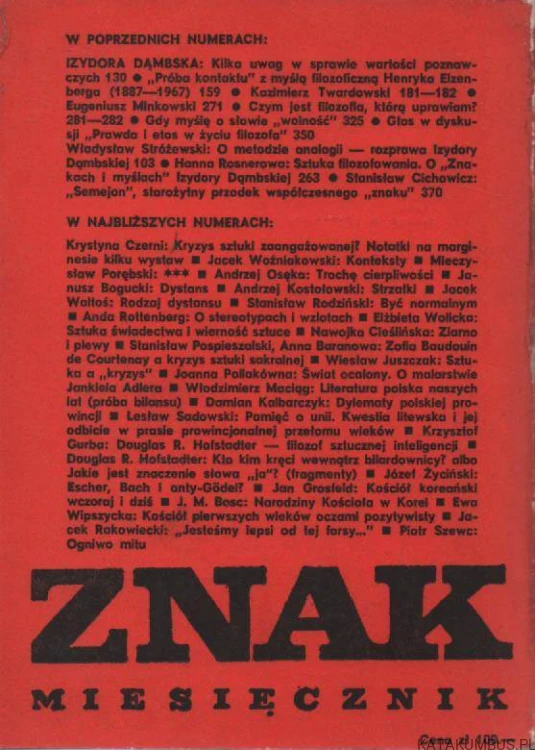 Znak( 374, styczeń 1986). PRACA ZBIOROWA