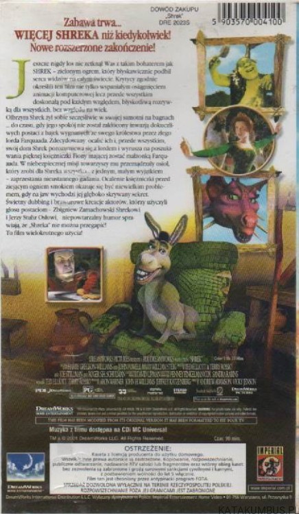 Shrek (kaseta VHS). PRACA ZBIOROWA