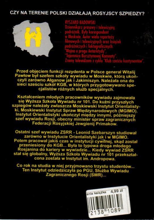 Ałganow, Jakimiszyn i inni. Wszystko o sprawie Oleksego. Kulisy wywiadu rosyjskiego. RYSZARD BADOWSKI
