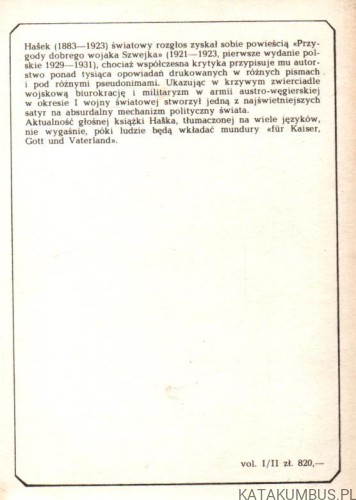 Przygody Dobrego Wojaka Szwejka. Tom 1,2,3,4. JAROSLAV HASEK