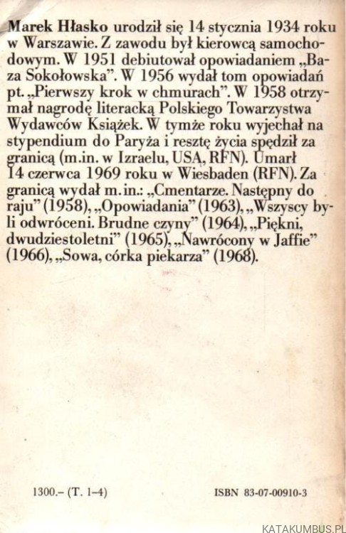 Utwory wybrane, tom. 1-3. MAREK HŁASKO
