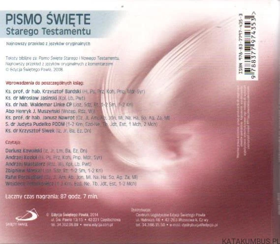 Pismo Święte Starego Testamentu (audiobook, 6 płyt CD). PRACA ZBIOROWA