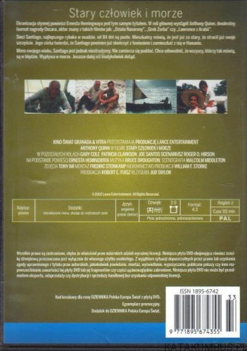 Stary człowiek i morze (płyta DVD). reż. JUD TAYLOR