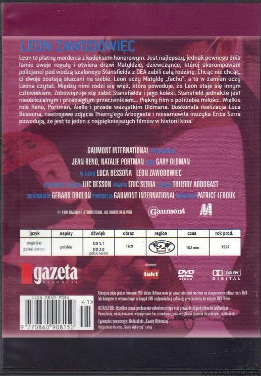 Leon zawodowiec. reż. LUC BESSON