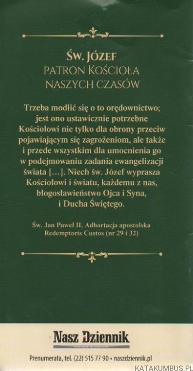 Nabożeństwo do przeczystego serca św. Józefa.WSPÓLNOTA ŚW. JÓZEFA