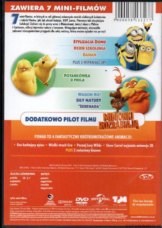 Minionki i przyjaciele. Kolekcja mini- filmów. PRACA ZBIOROWA